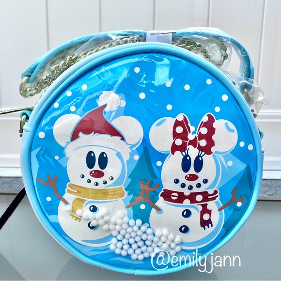 Minnie and Mickey Mouse❄️Snow Globe Crossbody Bag - Picture 7 of 9